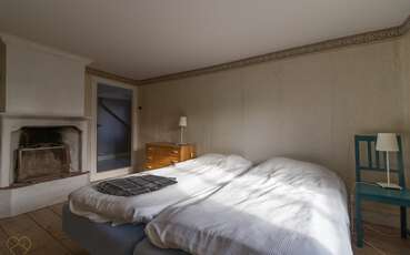 Schlafzimmer mit zwei Einzelbetten Ferienhaus Karins hus