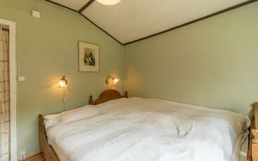 Schlafzimmer mit Doppelbett Ferienhaus Rya