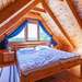 Schlafzimmer mit Doppelbett Ferienhaus Saltkråkan