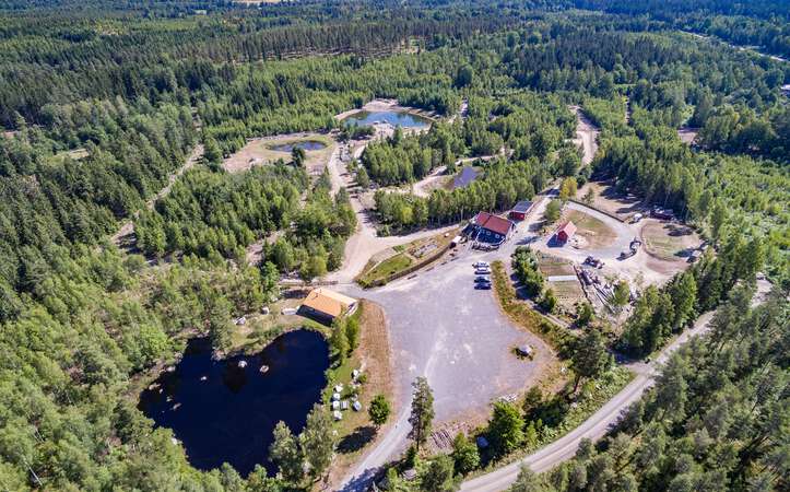 Elchpark Nybro aus der Luft
