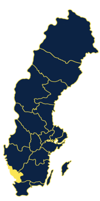Halland Region Karte