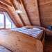 Schlafzimmer mit einem Doppelbett Ferienhaus Älghult