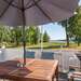 Terrasse mit Seeblick Ferienhaus Am Fegen