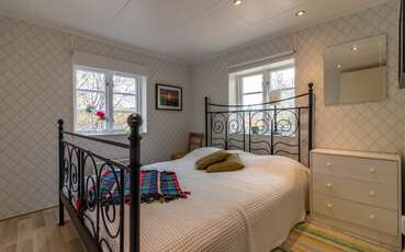 Schlafzimmer mit Doppelbett Ferienhaus Annexet