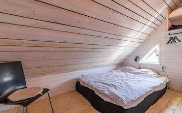 Zweites Schlafzimmer mit Doppelbett Ferienwohnung Aspö