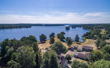 Blick auf den See Unnen Ferienhaus Bäcksdal