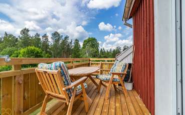 Balkon Ferienwohnung Bodasjön