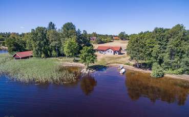 Blick vom See Ferienhaus Bolmen