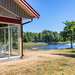 Verglaster Wintergarten mit Seeblick Ferienhaus Bolmen