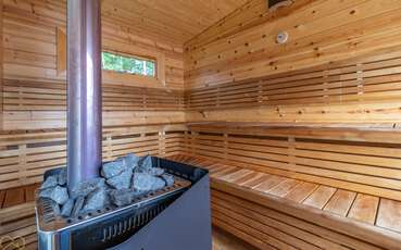 Sauna innen Ferienhaus Bolmen
