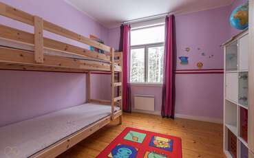 Schlafzimmer mit Etagenbett Ferienhaus Edshult