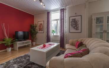 Sofa und TV Ferienhaus Edshult