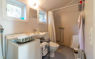 Badezimmer Ferienhaus Försjön