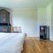 Schlafzimmer mit Kamin Ferienhaus Fösingsmåla