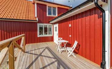 Terrasse seitlich Ferienhaus Fösingsmåla