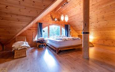 Schlafzimmer oben Ferienhaus Foxen