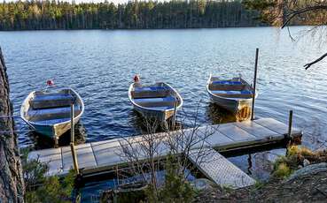 Boote Götskögle am See