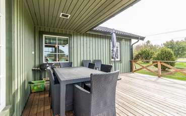 Terrasse mit Möbel Ferienhaus Gröna Stugan