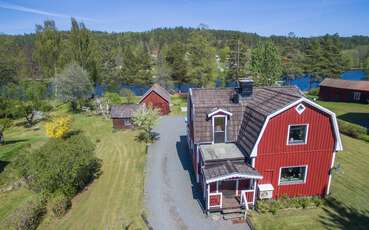 Ferienhaus Hällefors Luftansicht