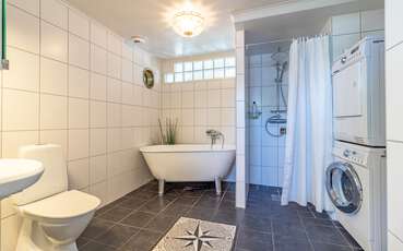 Badezimmer Ferienhaus Hagby