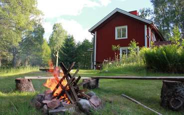 Feuerstelle Ferienhaus Herrafällan