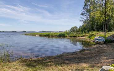 Badeplatz mit Sandstrand Ferienhaus Hunnebo