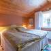 Schlafzimmer mit Doppelbett Ferienhaus Istaby