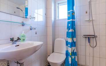 Badezimmer Ferienhaus Kuststugan