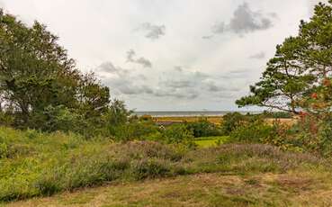 Blick auf die Ostsee vom Garten Ferienhaus Långasand