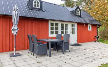 Terrasse Ferienhaus Lilla Röda Stugan