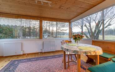 Verglaste Terrasse Ferienhaus Lilla Ryd