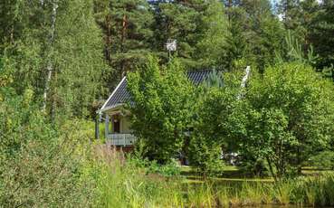 Schöner Garten Ferienhaus Lillesjö