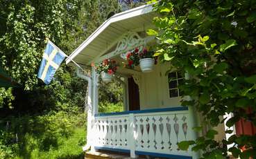 Kleine Terrasse Ferienhaus Lillesjö