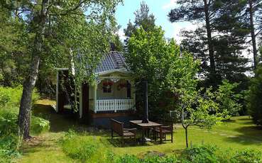 Blick auf Ferienhaus Lillesjö