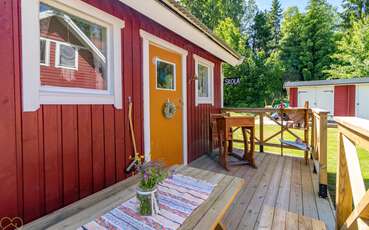 Kleine Terrasse Spielschule Ferienhaus Lillsvan