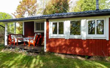 Terrasse Ferienhaus Lindåsen