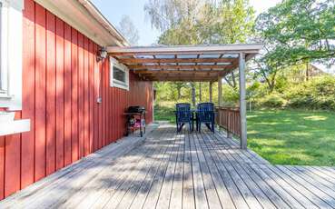 Terrasse Ferienhaus Lönneberga