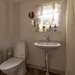 Bad mit Dusche und WC Ferienhaus Lurpasset