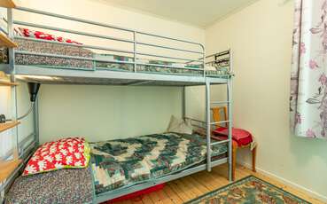 Schlafzimmer mit Etagenbett Ferienhaus Mio