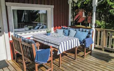 Terrasse mit Terrassenmöbel Ferienhaus Netti