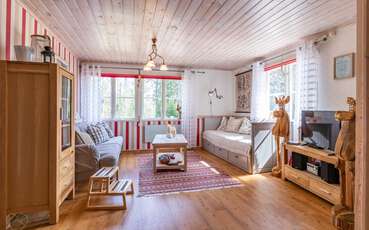 Helles Wohnzimmer Ferienhaus Nygårdsnäs