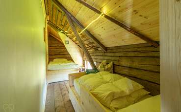 Kleine Schlafzimmer mit zwei Einzelbetten Ferienhaus Perstorp