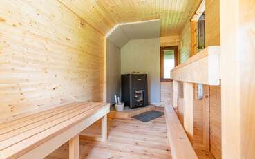 Sauna innen Ferienhaus Perstorp