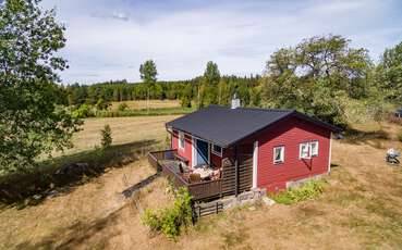 Rückansicht Ferienhaus Rosenlund