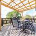 Terrasse mit Möbel und Grill Ferienhaus Saltkråkan