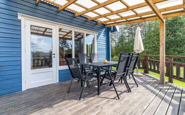 Terrasse Ferienhaus Saltkråkan