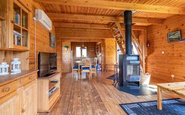 Offener Wohnbereich Ferienhaus Saltkråkan