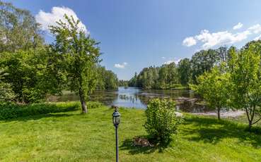 Der Fluss am Ferienhaus Silverån