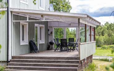 Überdachte Terrasse Ferienhaus Småland