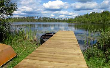 Bootssteg Ferienhaus Småland